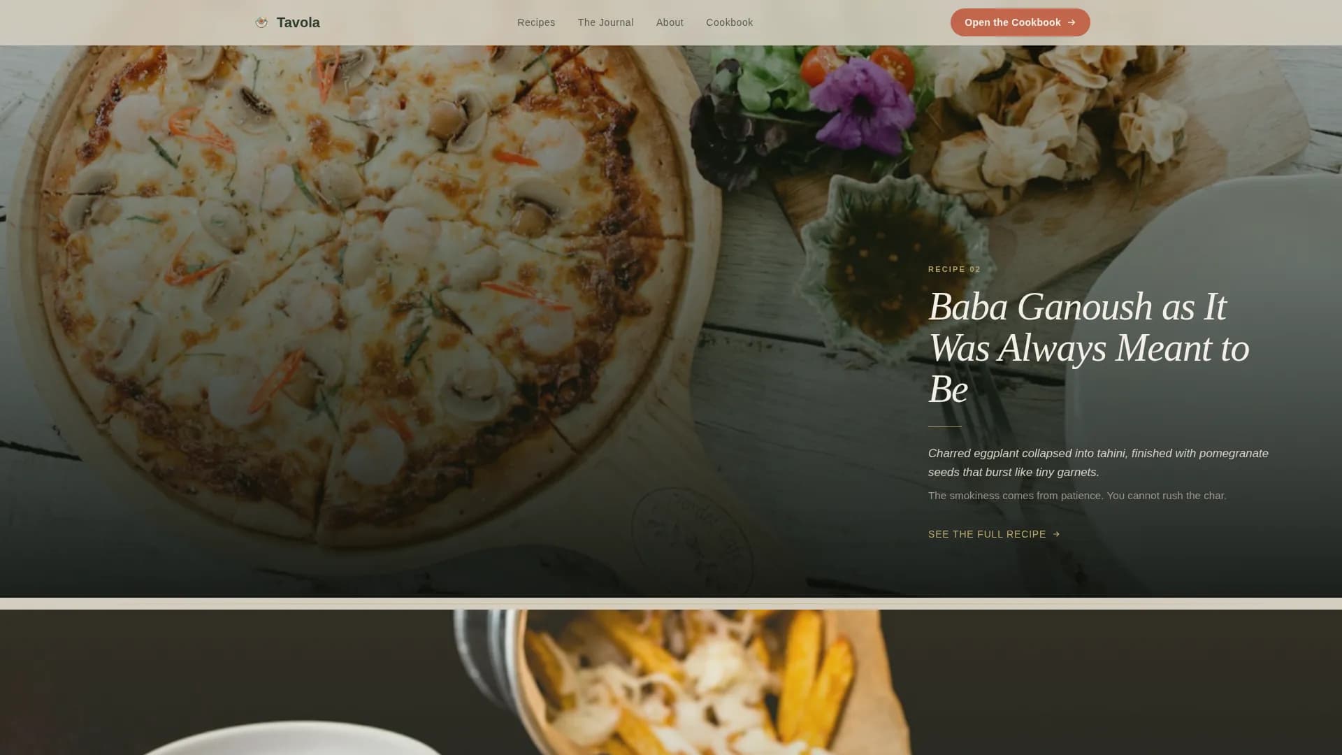 Mediterranean Diet Food & Dining Blog Website Template