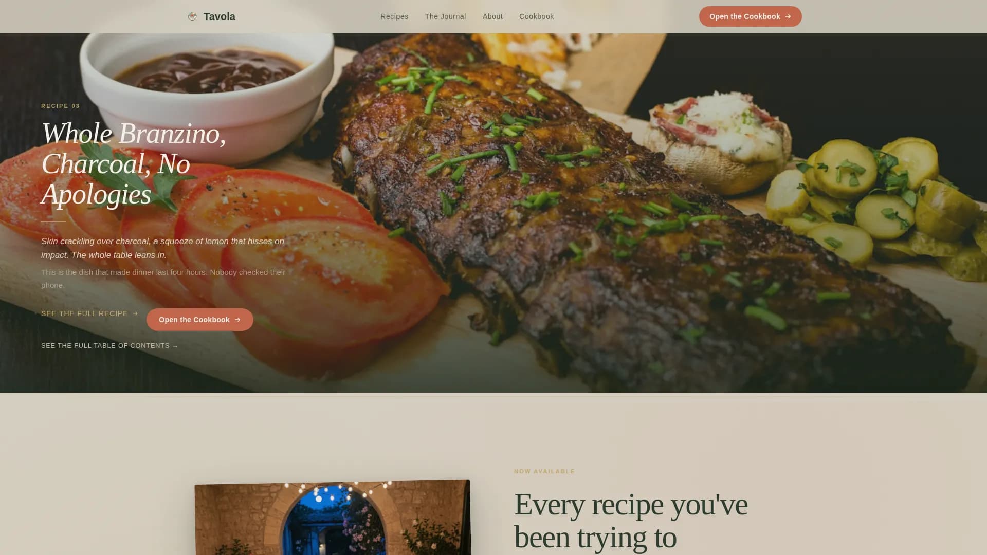 Mediterranean Diet Food & Dining Blog Website Template