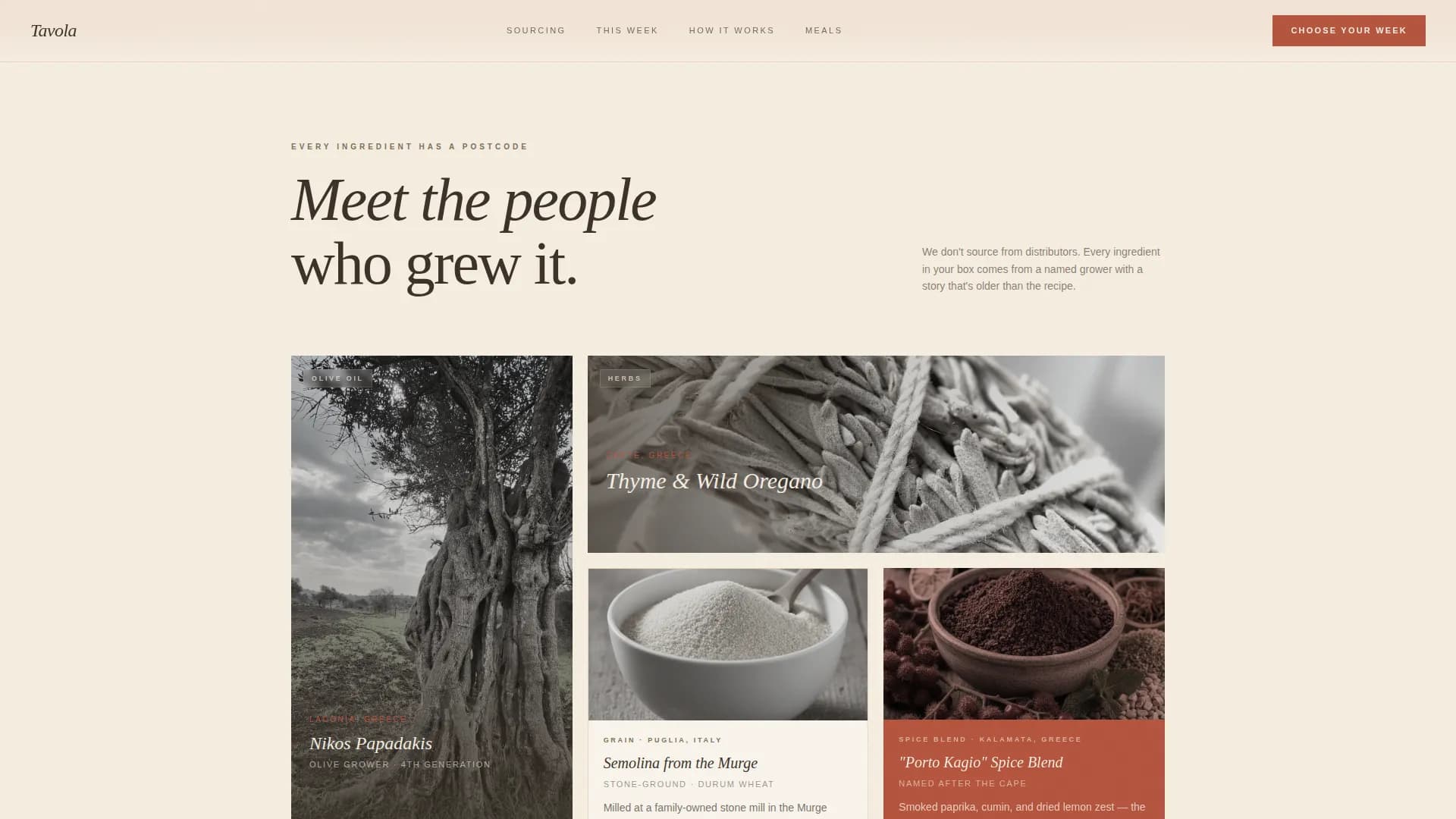 Taverna — Artisan Mediterranean Kit Landing Page Template