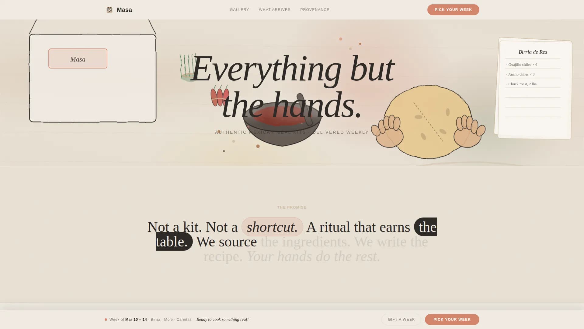 Sabor — Artisan Mexican Delivery Landing Page Template