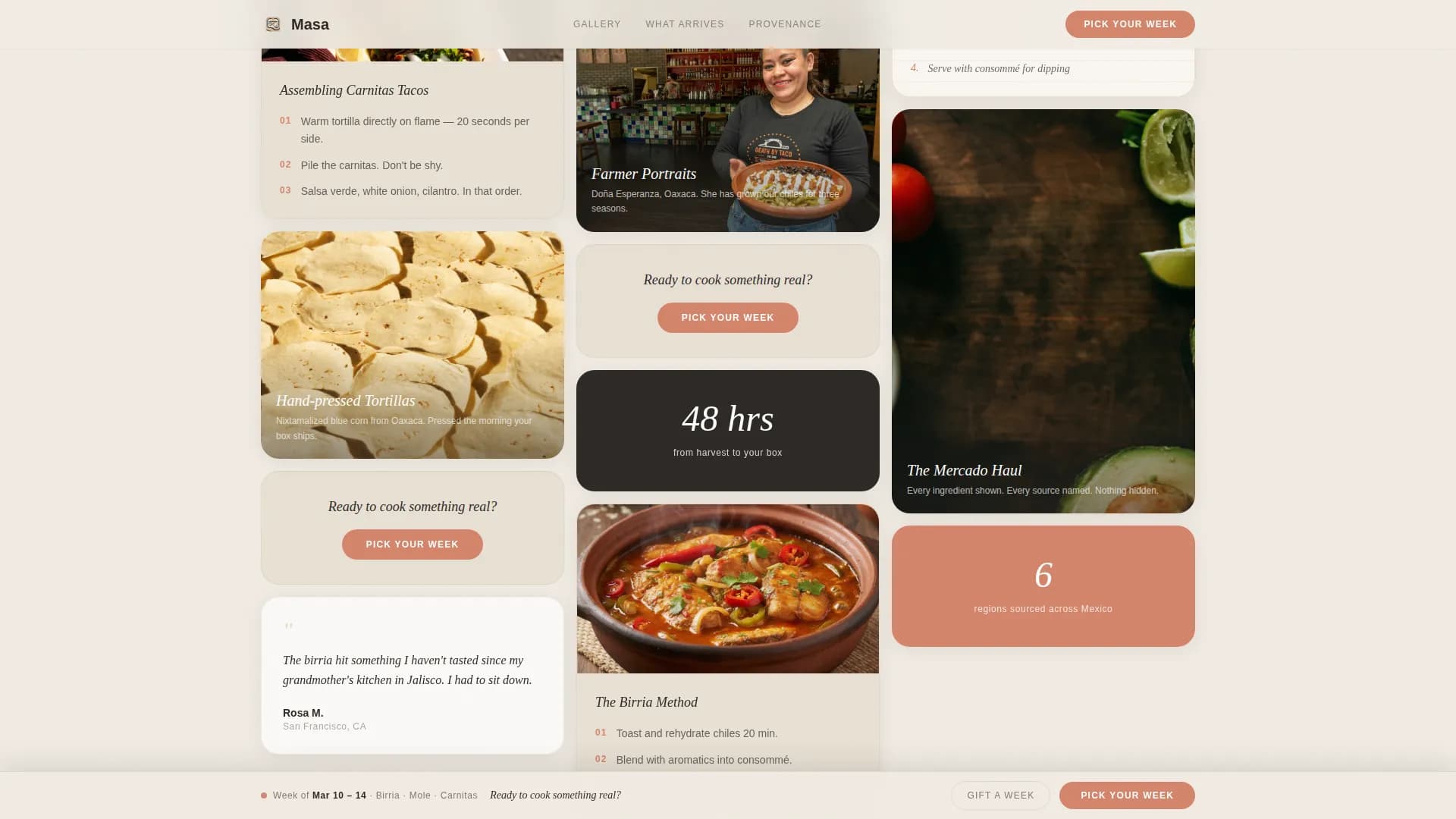 Sabor — Artisan Mexican Delivery Landing Page Template