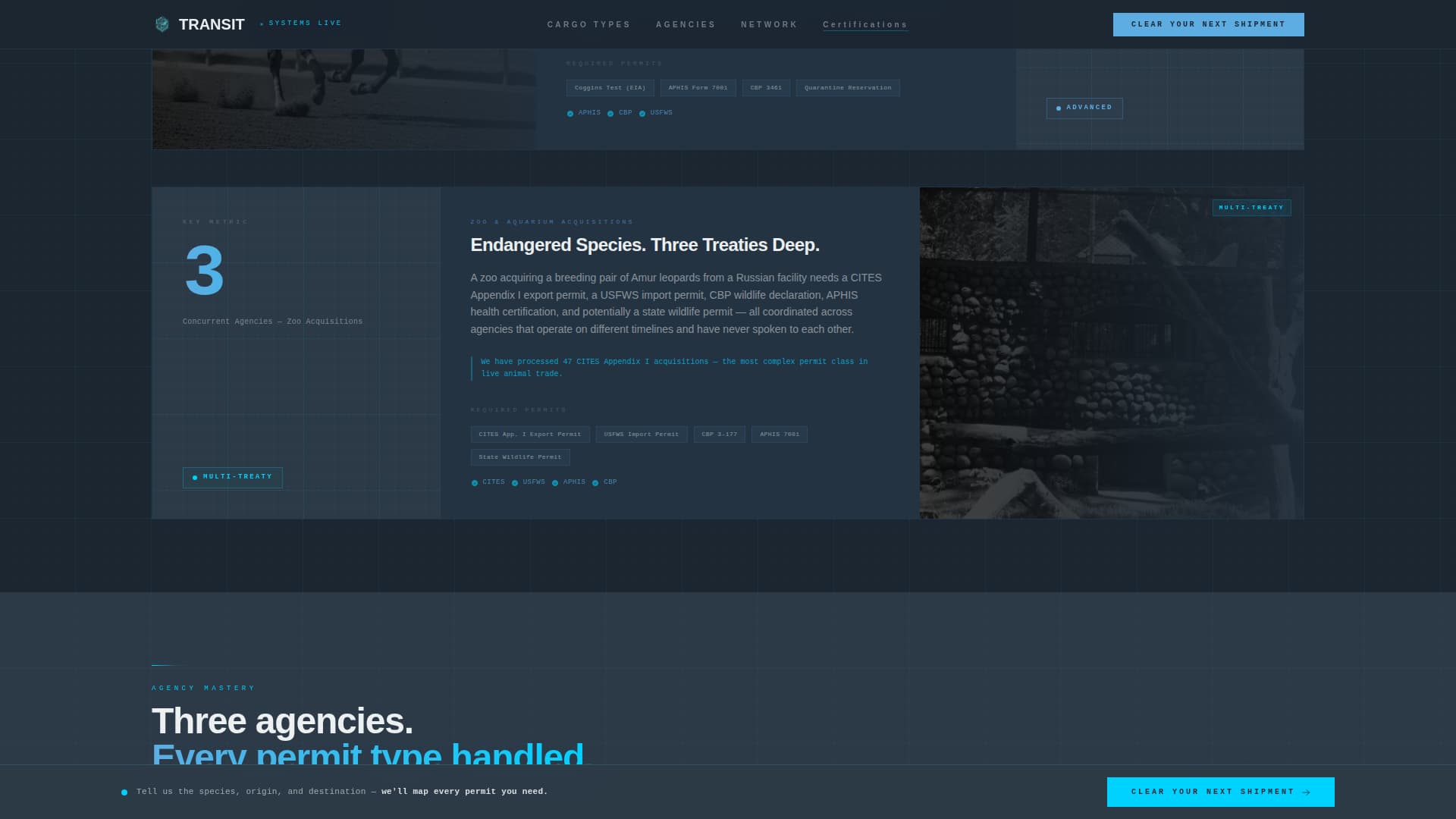 Transit - Precision Liveanimal Landing Page Template