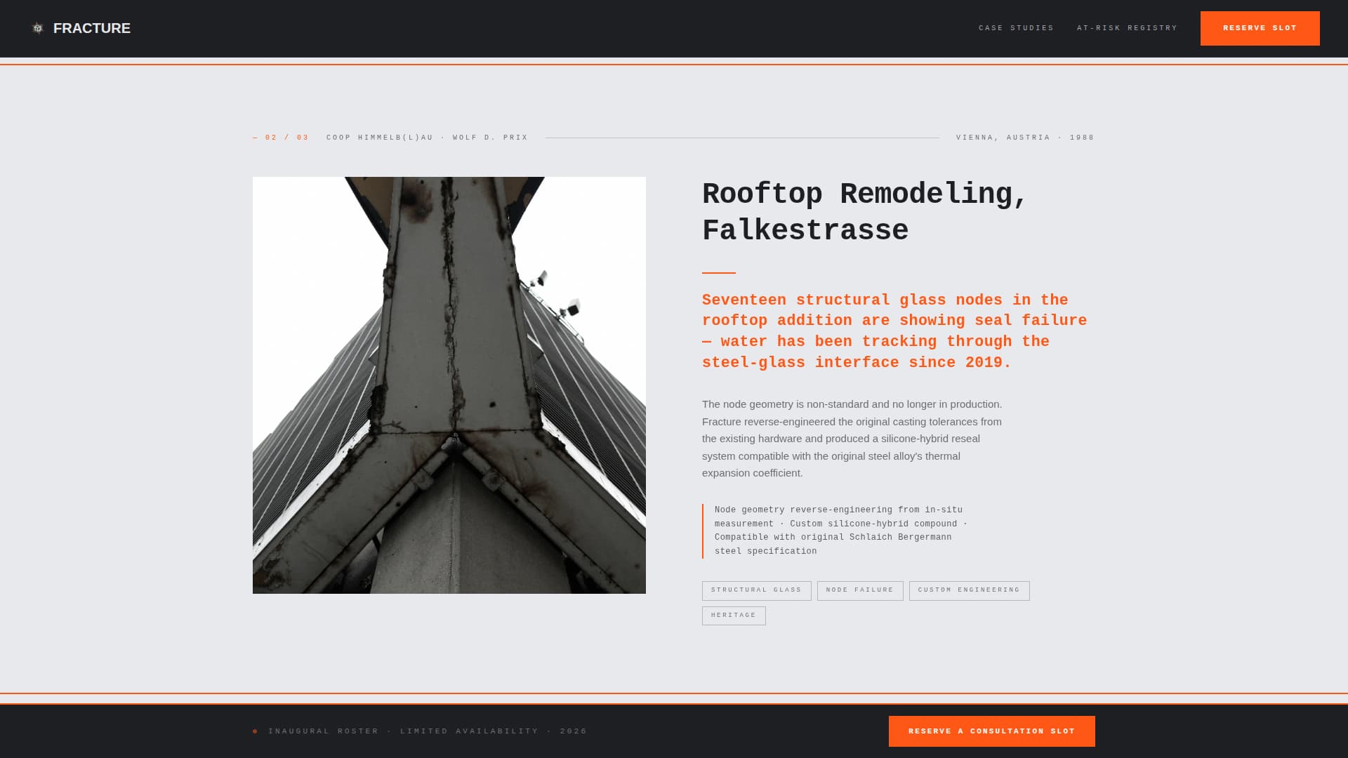 Deconstructivist Architecture Pre-Launch Website Template