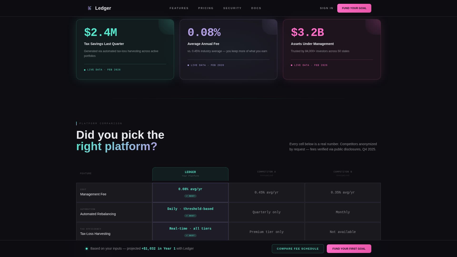 Vault — Authoritative Accounting Services Landing Page Template