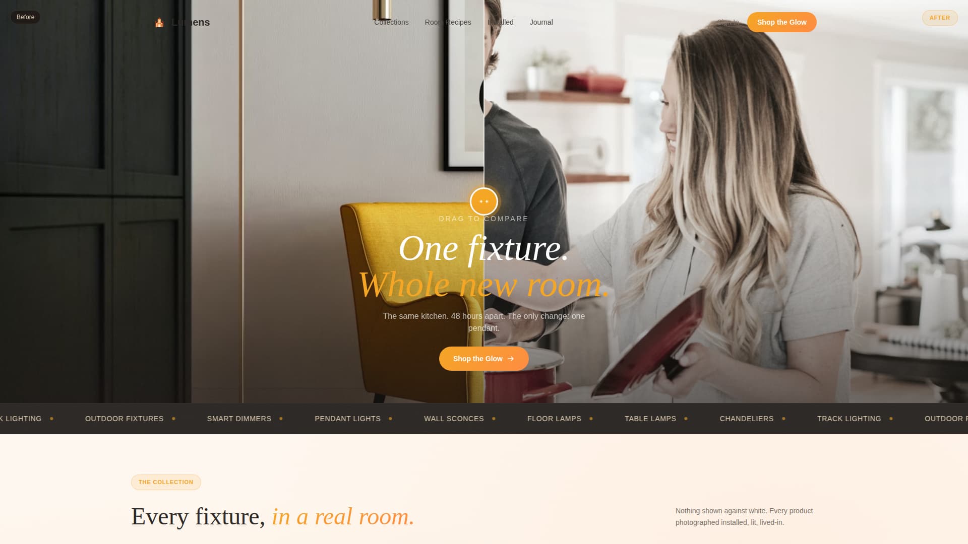 Spectrum — Radiant Lighting Design Landing Page Template