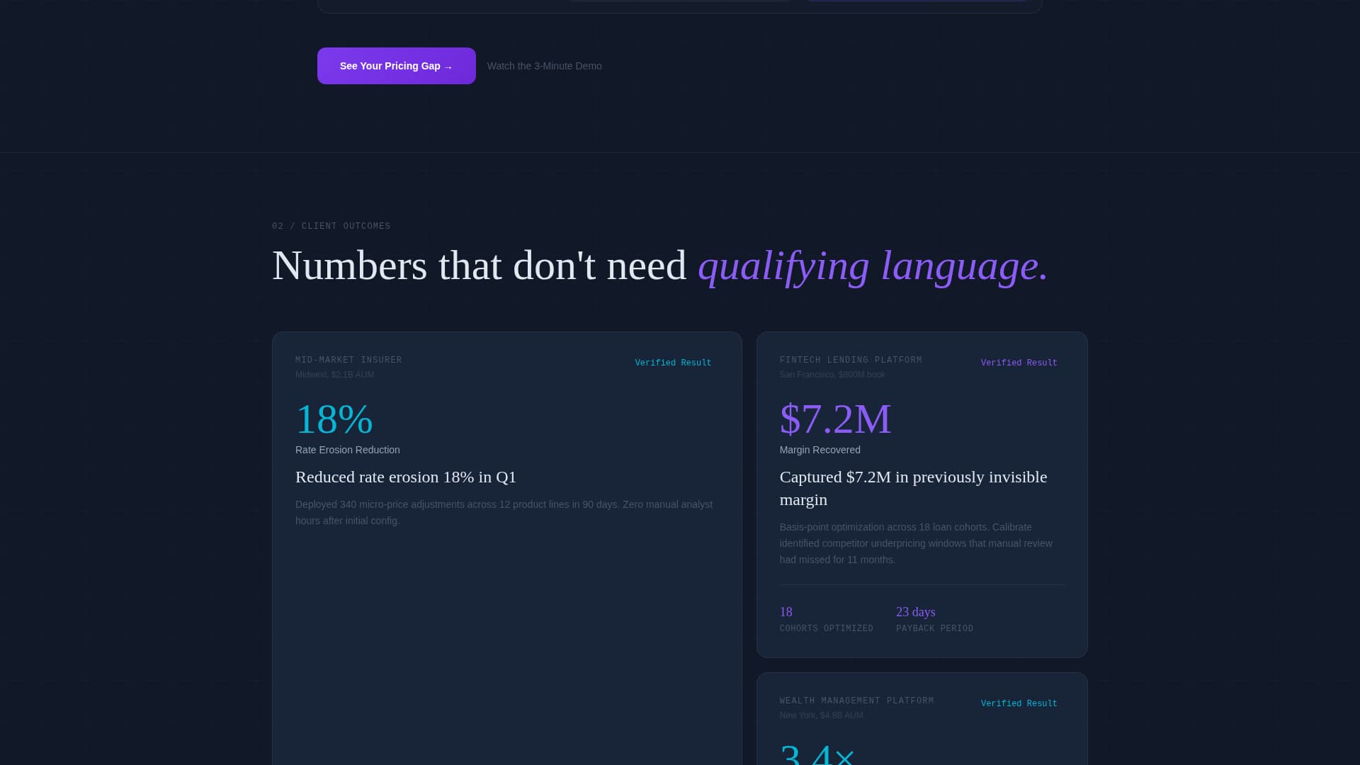 Optimize — Intelligent Dynamic Pricing Landing Page Template