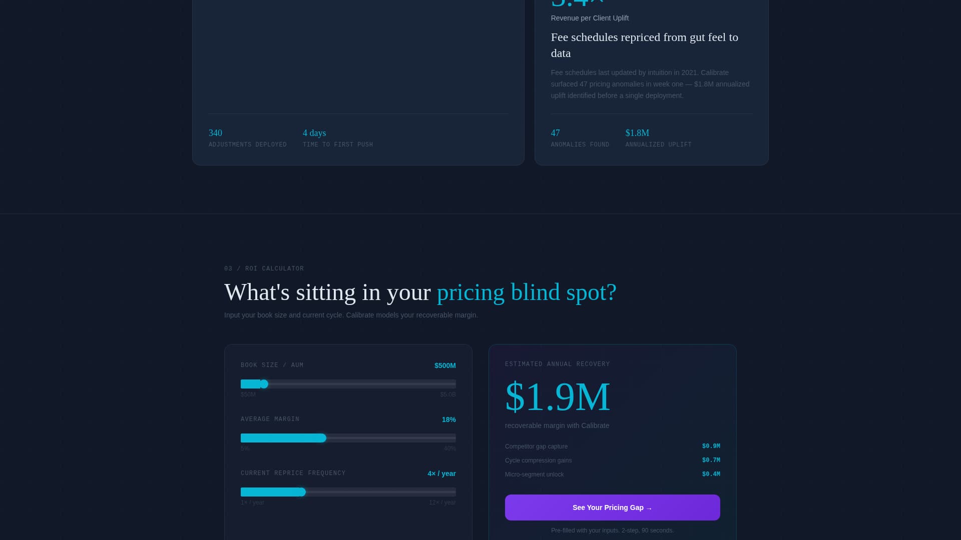 Optimize — Intelligent Dynamic Pricing Landing Page Template