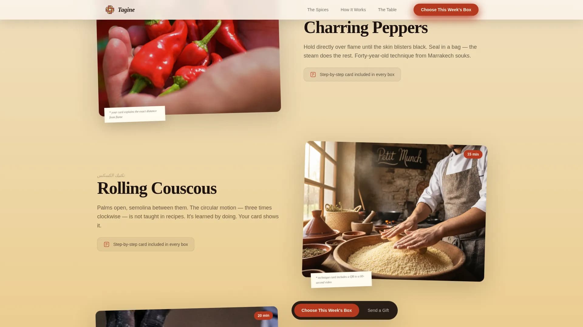 Tagine — Meal Kit Delivery Landing Page Template