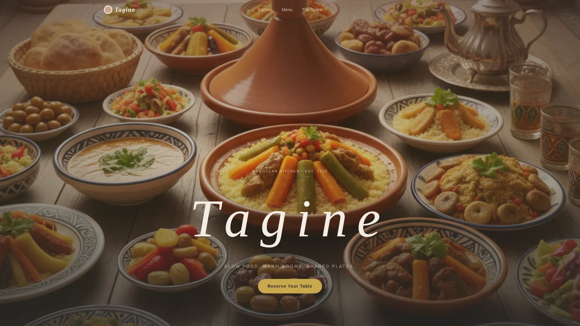 Spice — Authentic Moroccan Dining Landing Page Template