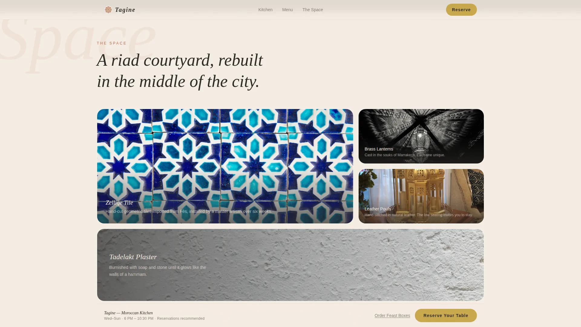 Spice — Authentic Moroccan Dining Landing Page Template