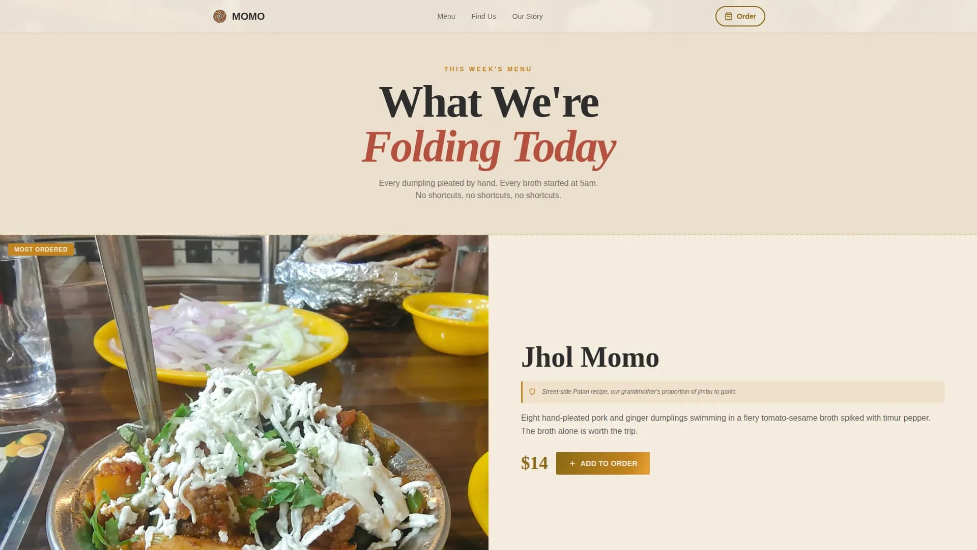 Nepalese Cuisine Professional Website Template