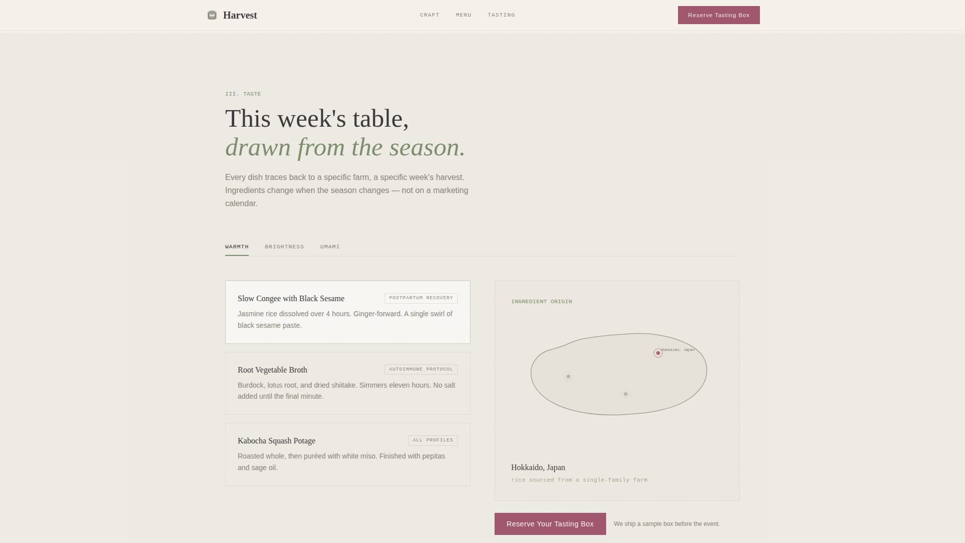 Harvest - Wholesome Mealdelivery Landing Page Template