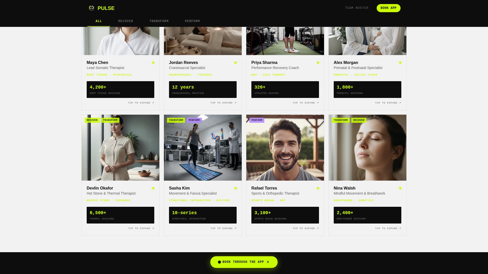 Pulse — Elite Fitness Coaching Landing Page Template