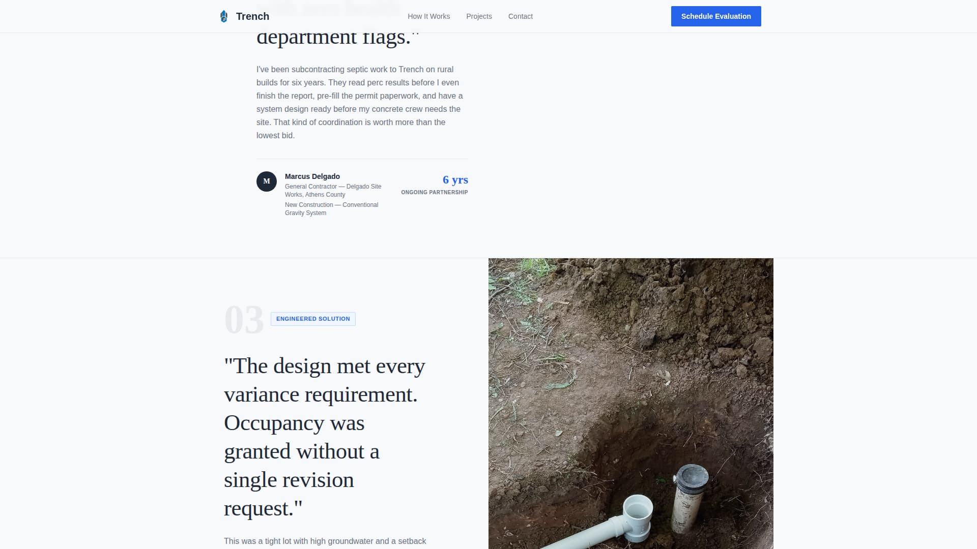 Septic System Installer Business Booking Website Template
