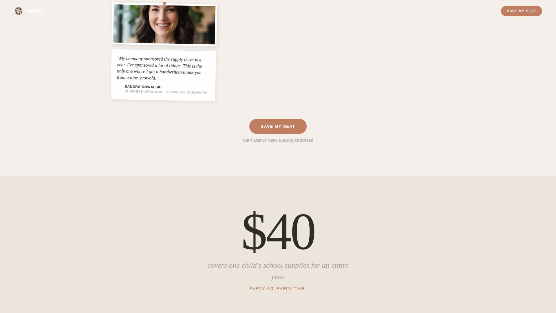 Hearth - Compassionate Childwelfare Landing Page Template