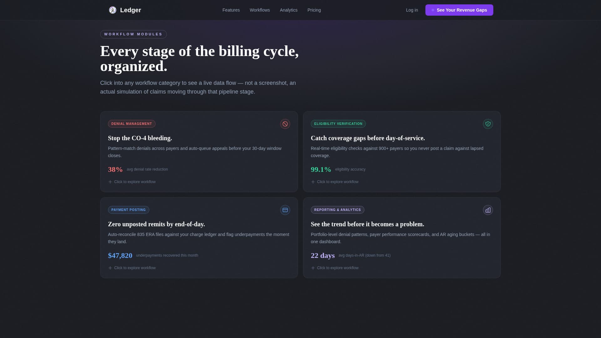 Invoice — Powerful Medical Billing Landing Page Template