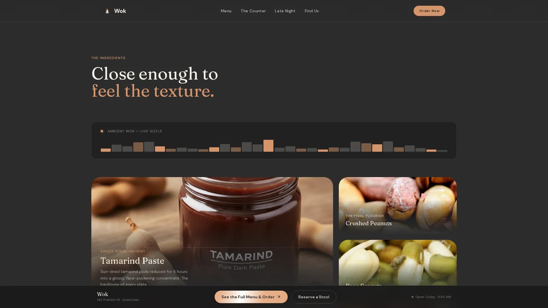 Saffron — Elevated Thai Landing Page Template