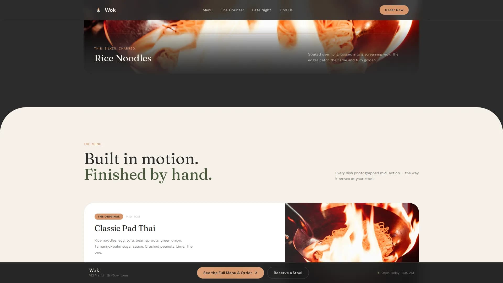 Saffron — Elevated Thai Landing Page Template