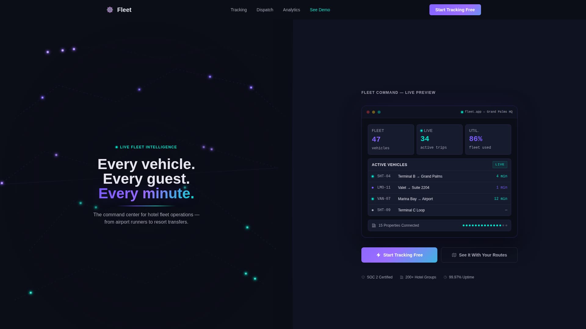 Hospitality - High-Converting Fleet Landing Page Template