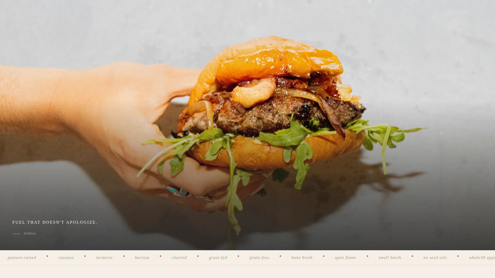 Nomad — Wholesome Food Truck Landing Page Template