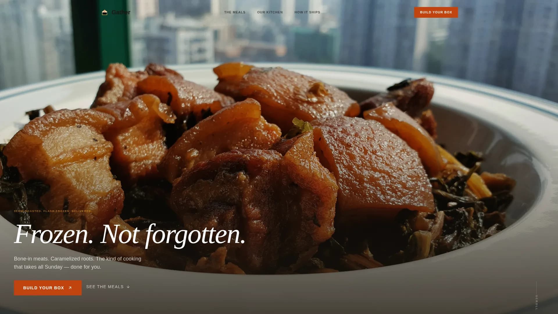 Nourish — Artisan Frozen Food Landing Page Template