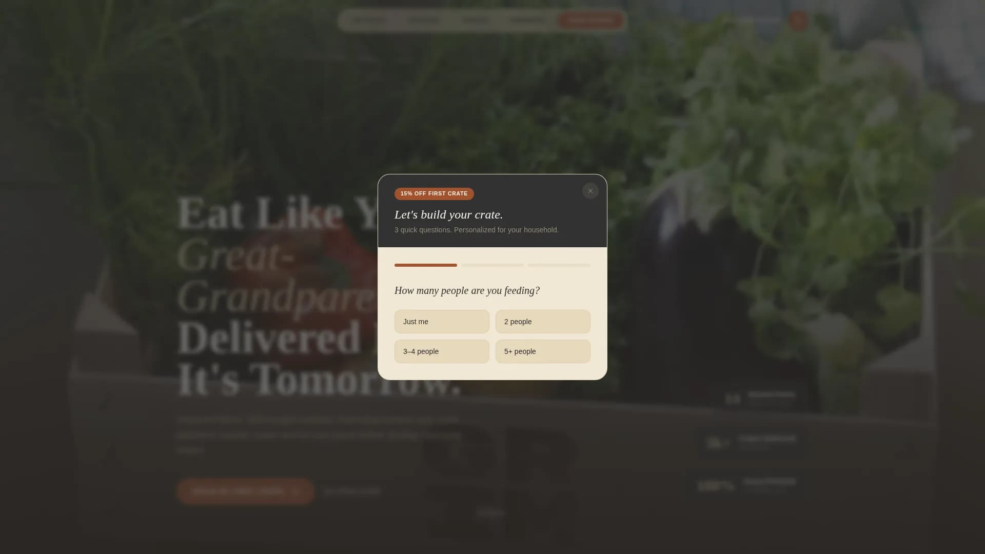 Market — Curated Grocery Delivery Landing Page Template