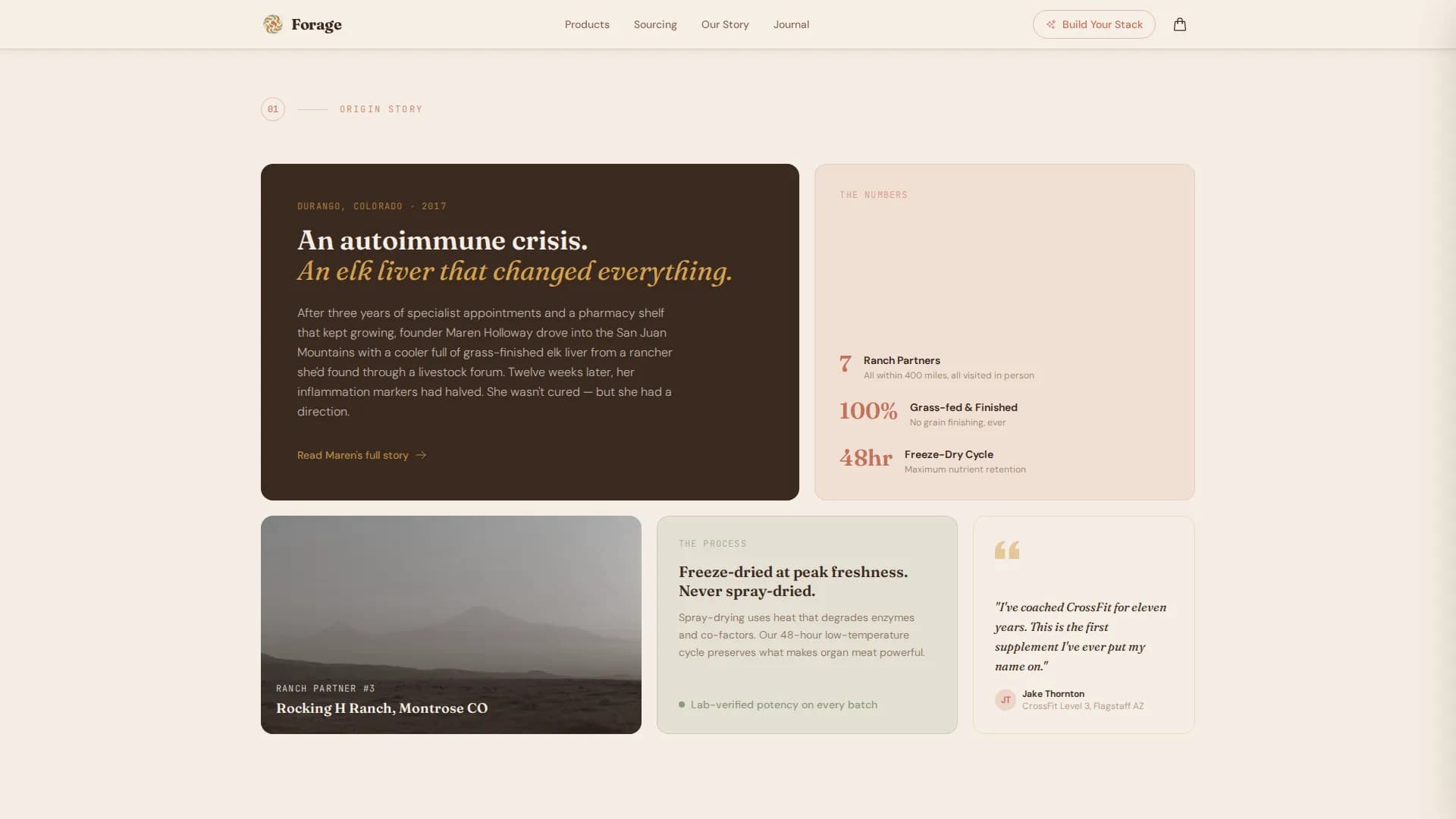 Vitalize — Ancestral Supplement Landing Page Template