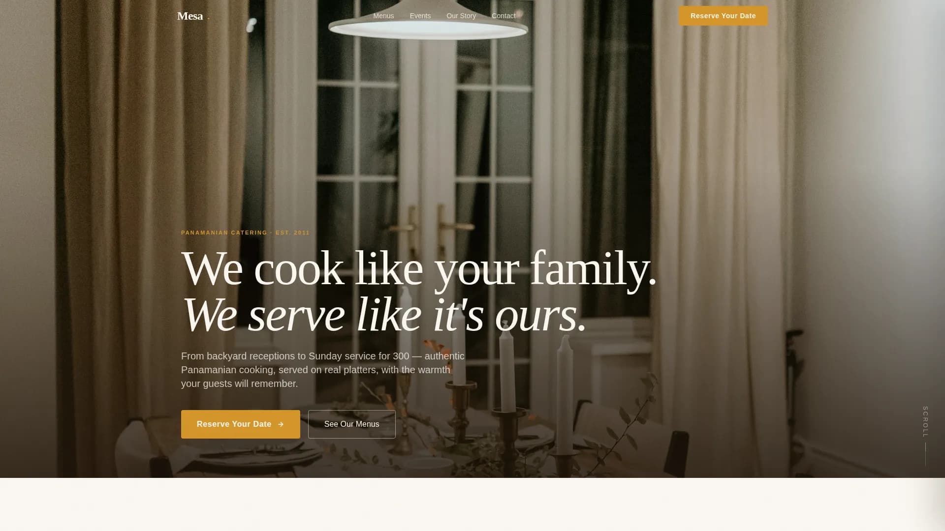 Plaza — Vibrant Catering Landing Page Template