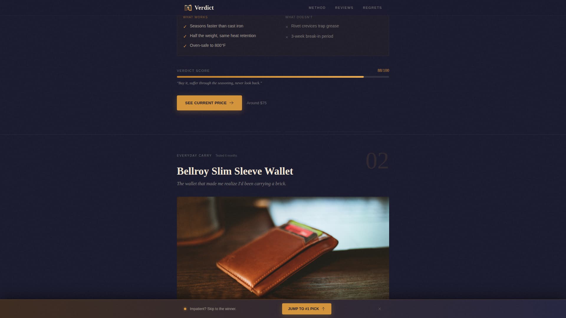 Dossier - Credible Review Landing Page Template
