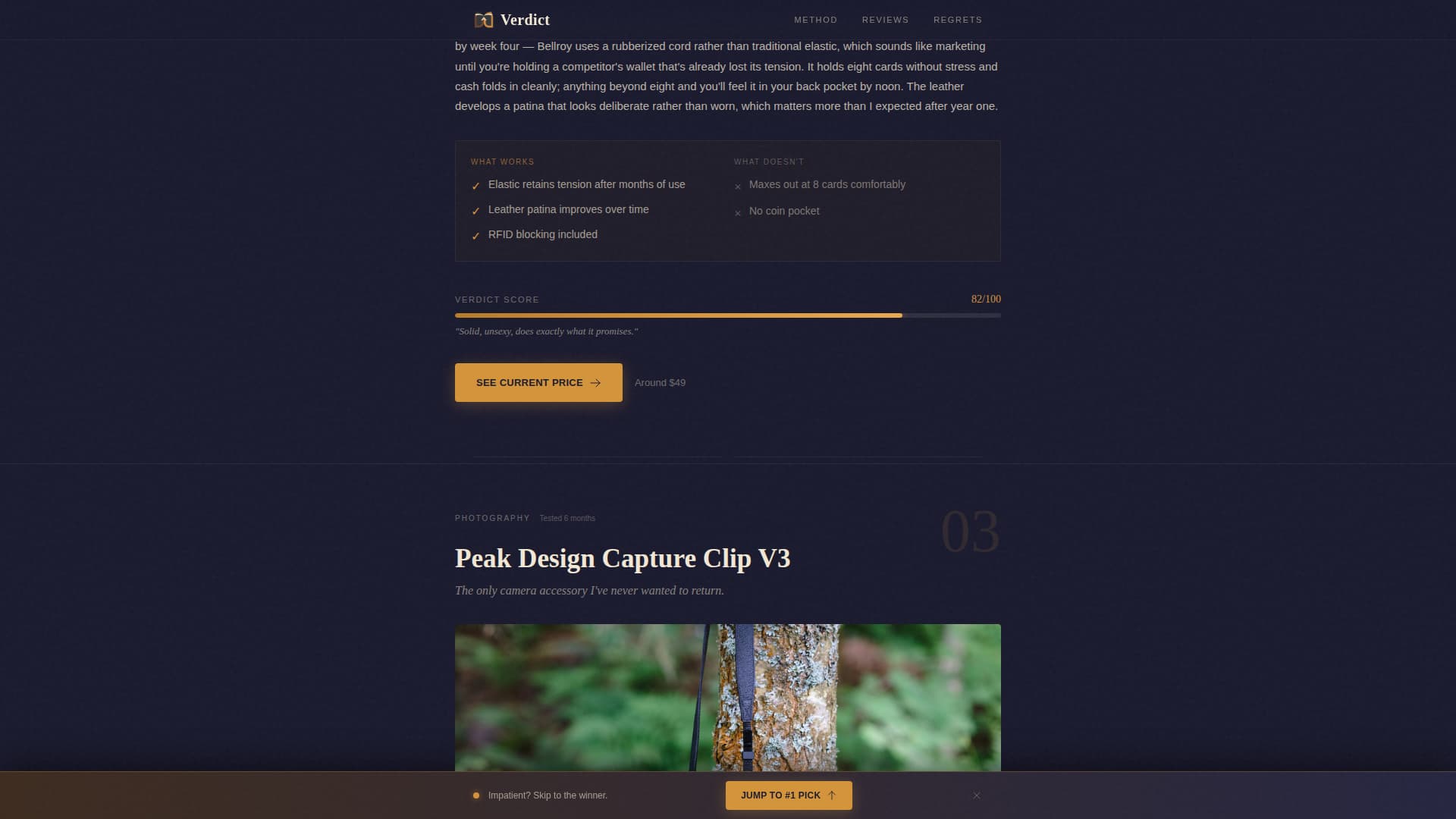 Dossier - Credible Review Landing Page Template