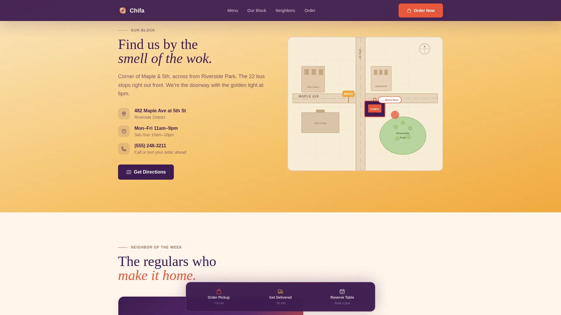 Fusion — Artisanal Peruvian Bistro Landing Page Template
