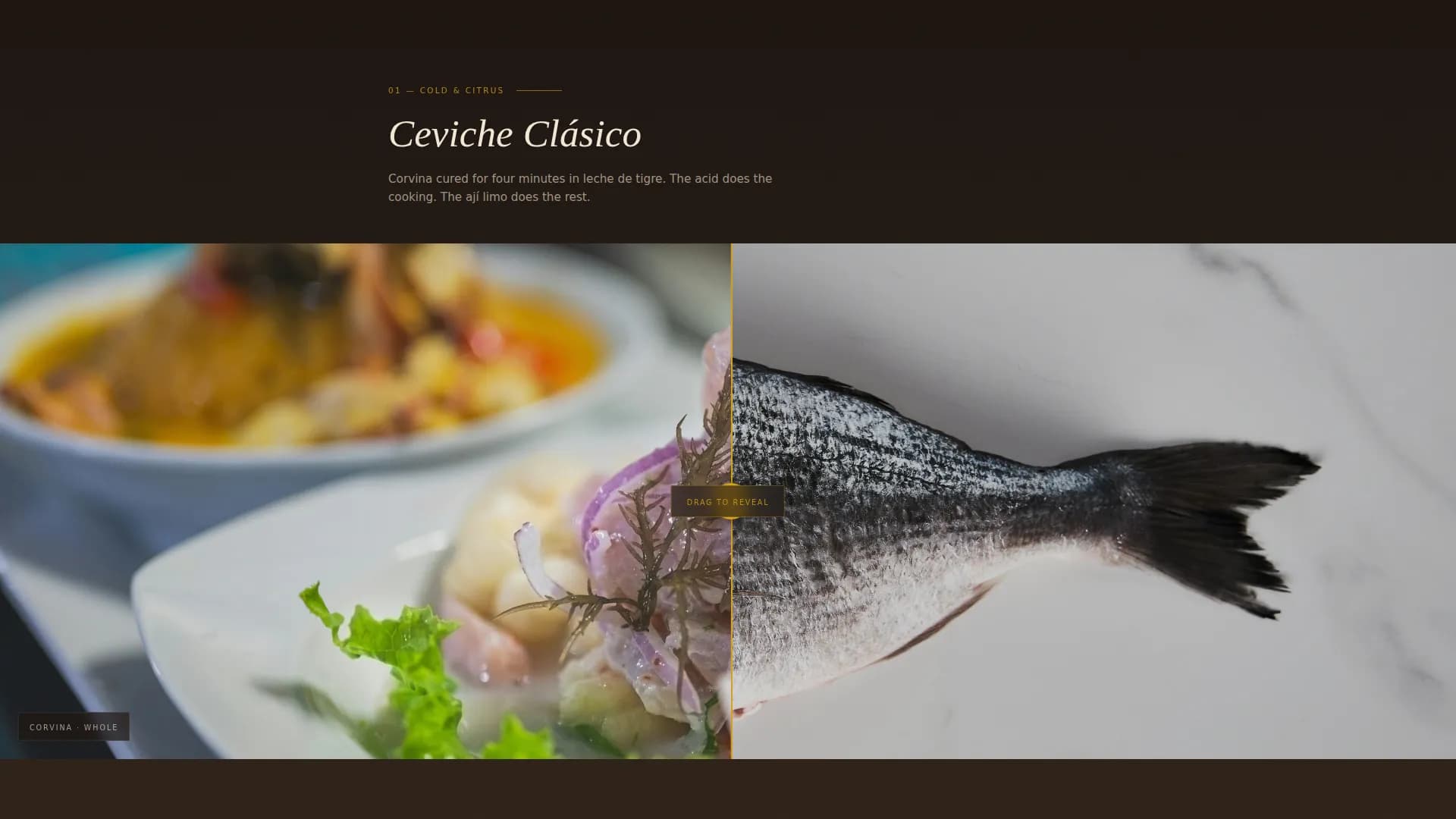 Criollo — Refined Peruvian Experience Landing Page Template