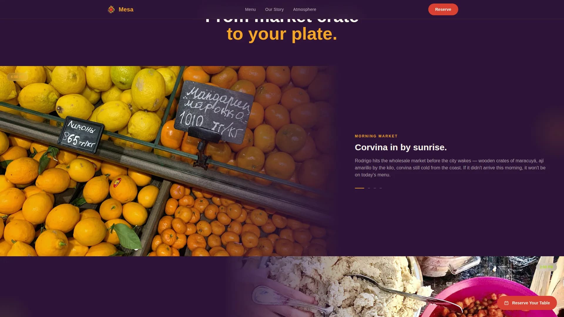 Fuego — Dynamic Peruvian Dining Landing Page Template