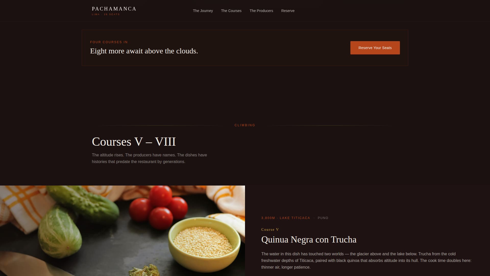 Peruvian Dining Blog Website Template