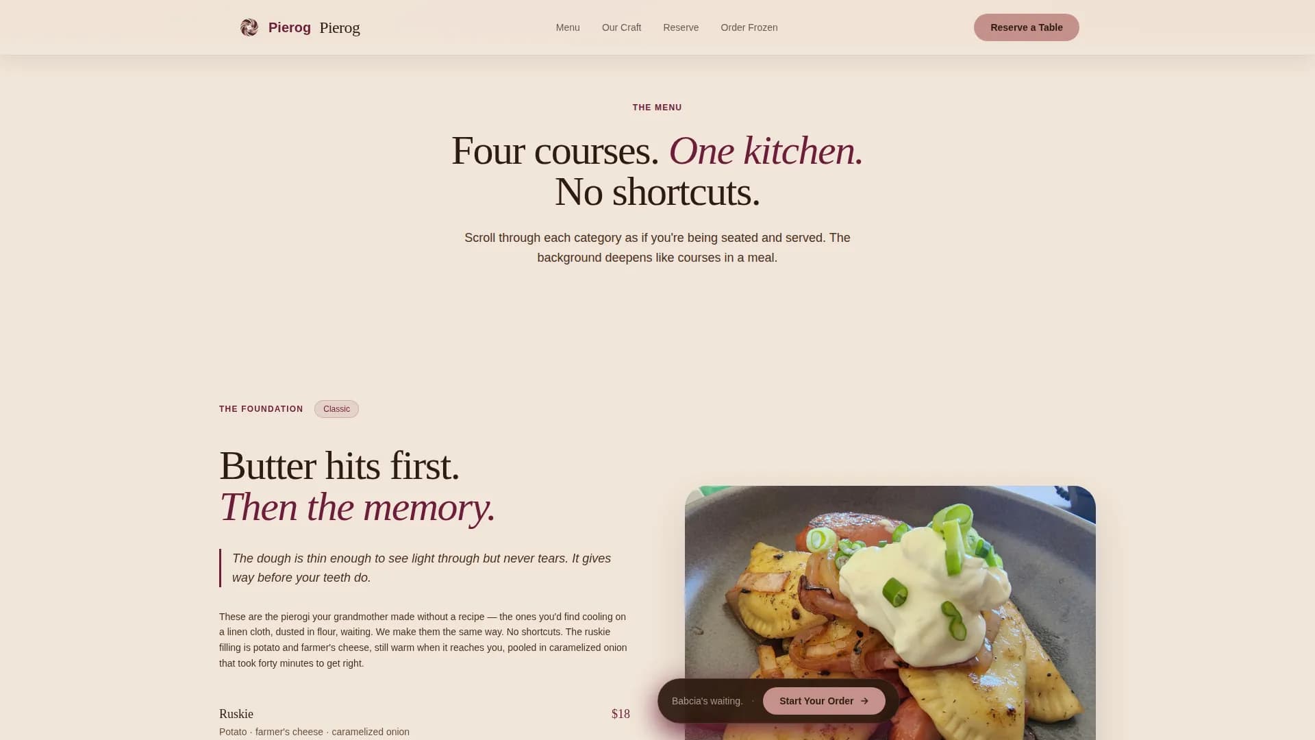 Piernik — Premium Polish Cuisine Landing Page Template