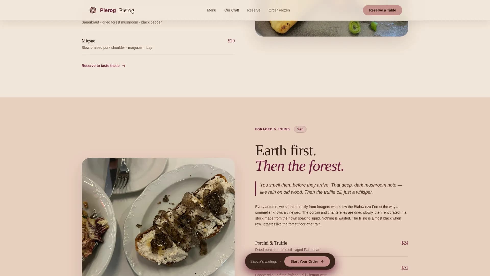 Piernik — Premium Polish Cuisine Landing Page Template