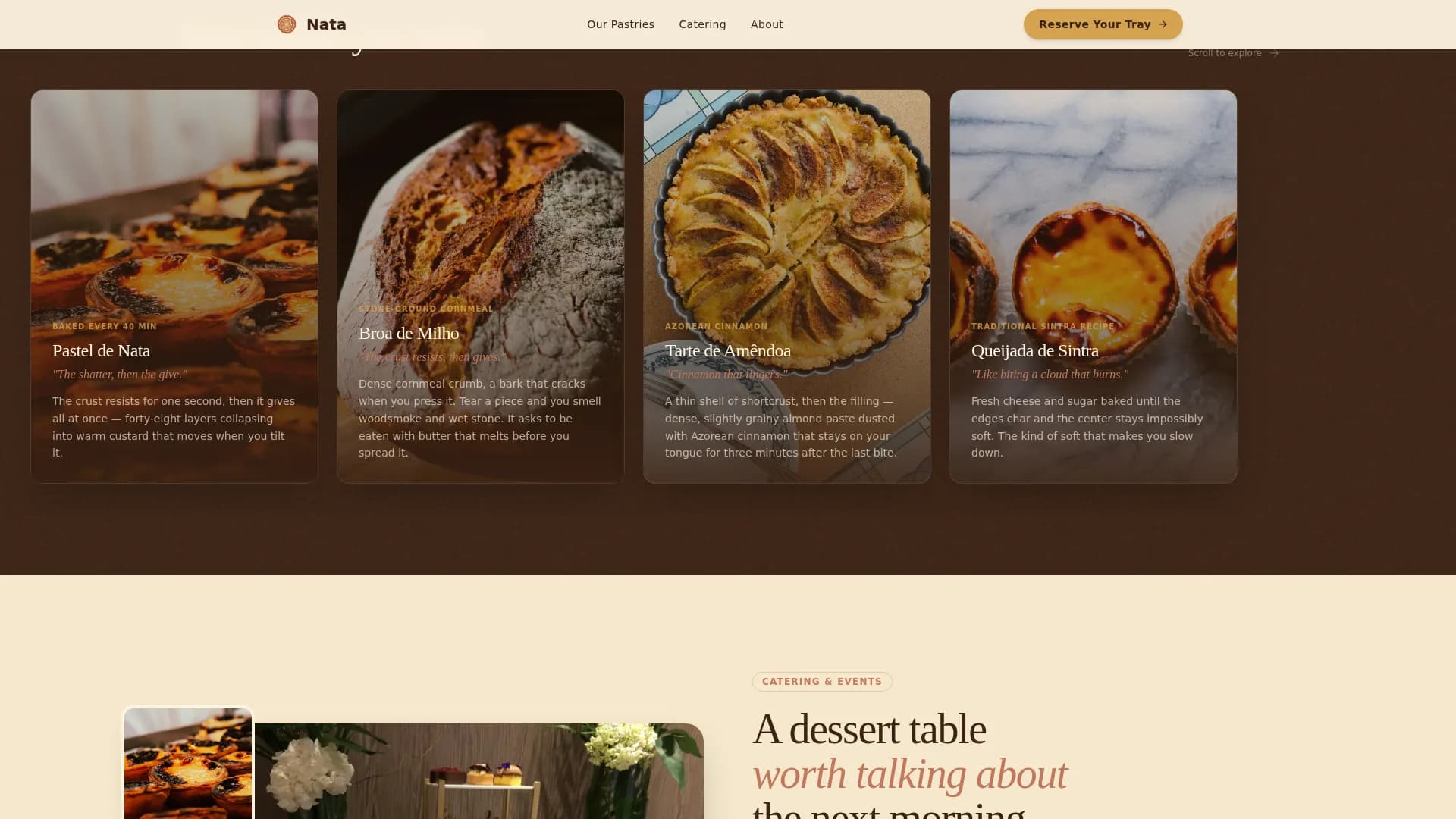 Pastel — Wood-Fired Bakery Landing Page Template