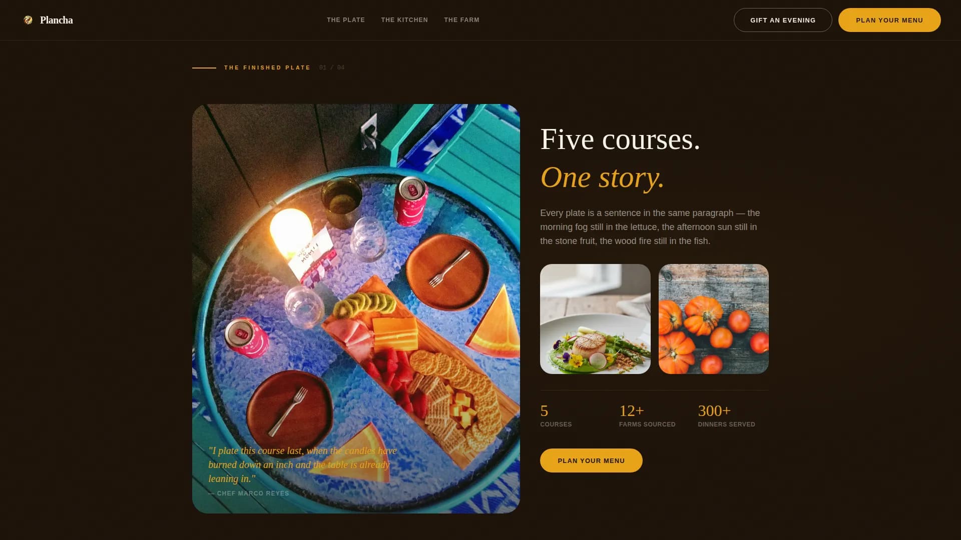 Grill — Elevated Private Chef Landing Page Template
