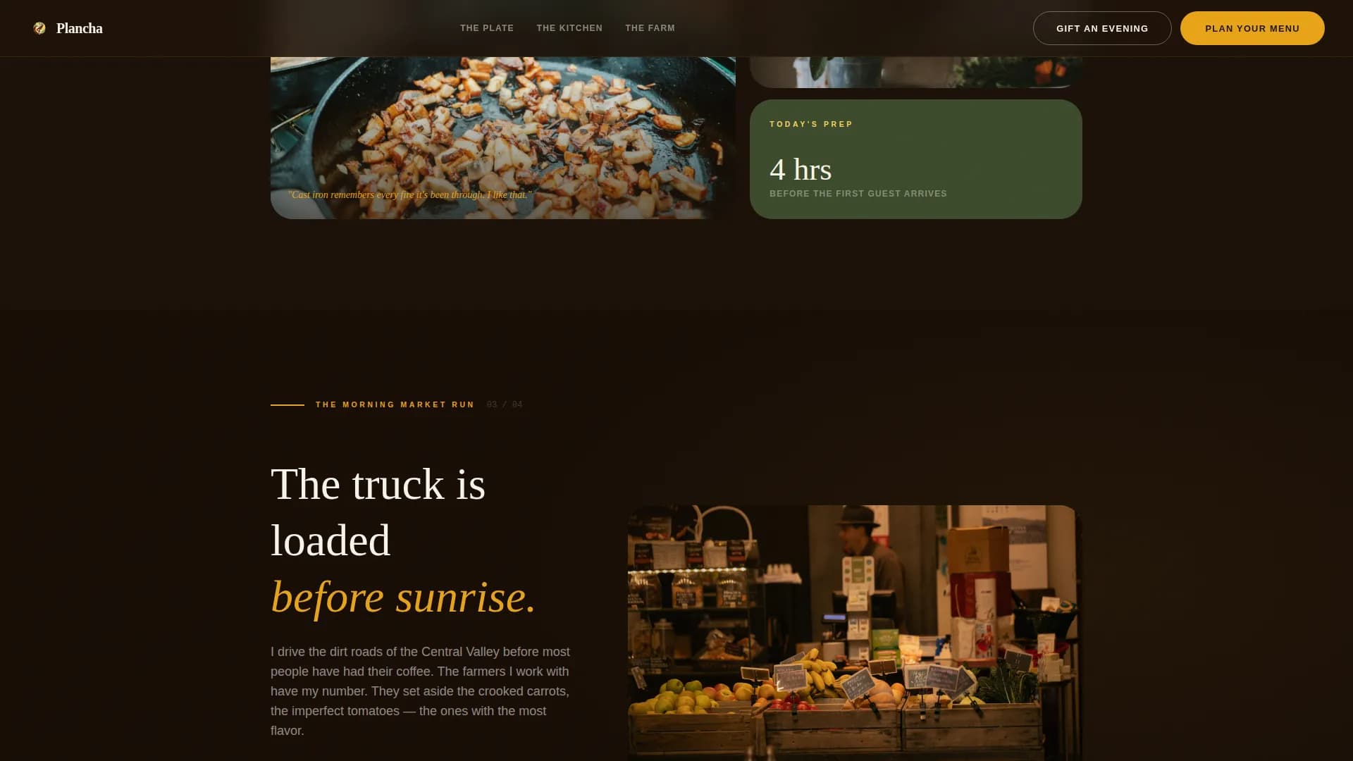 Grill — Elevated Private Chef Landing Page Template