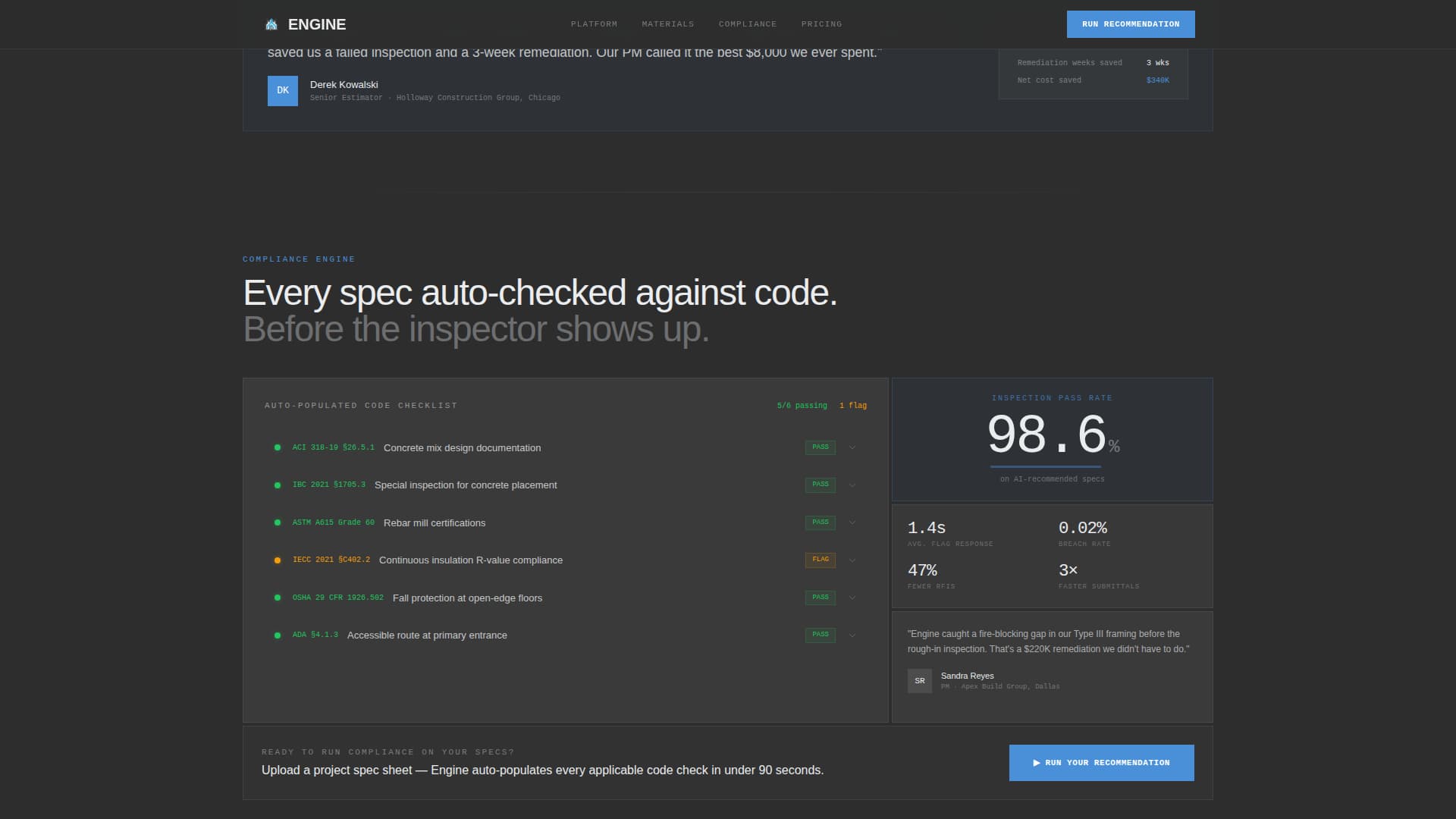 Forge — Powerful Construction AI Landing Page Template