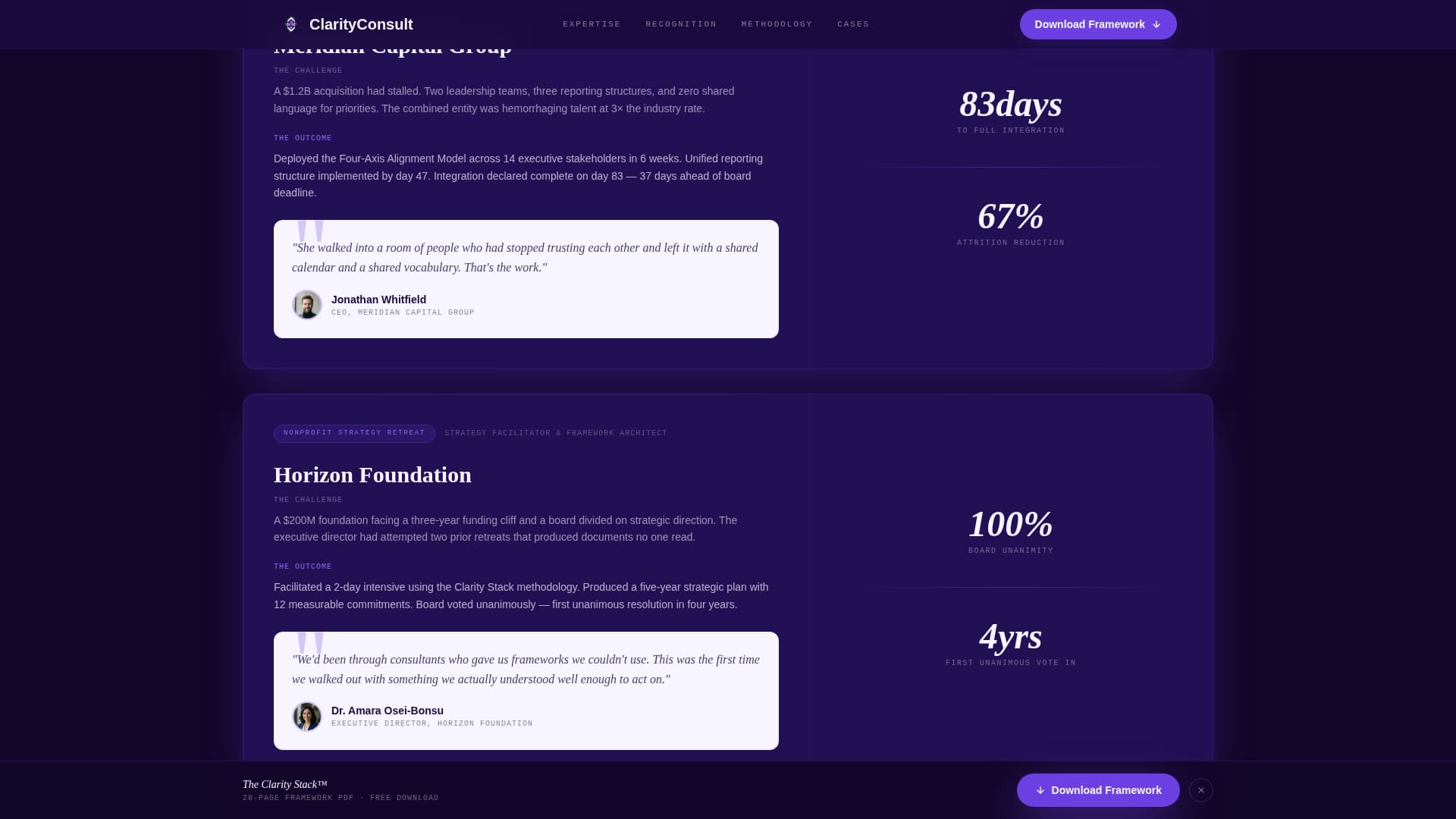 Consultant Career Professional Website Template