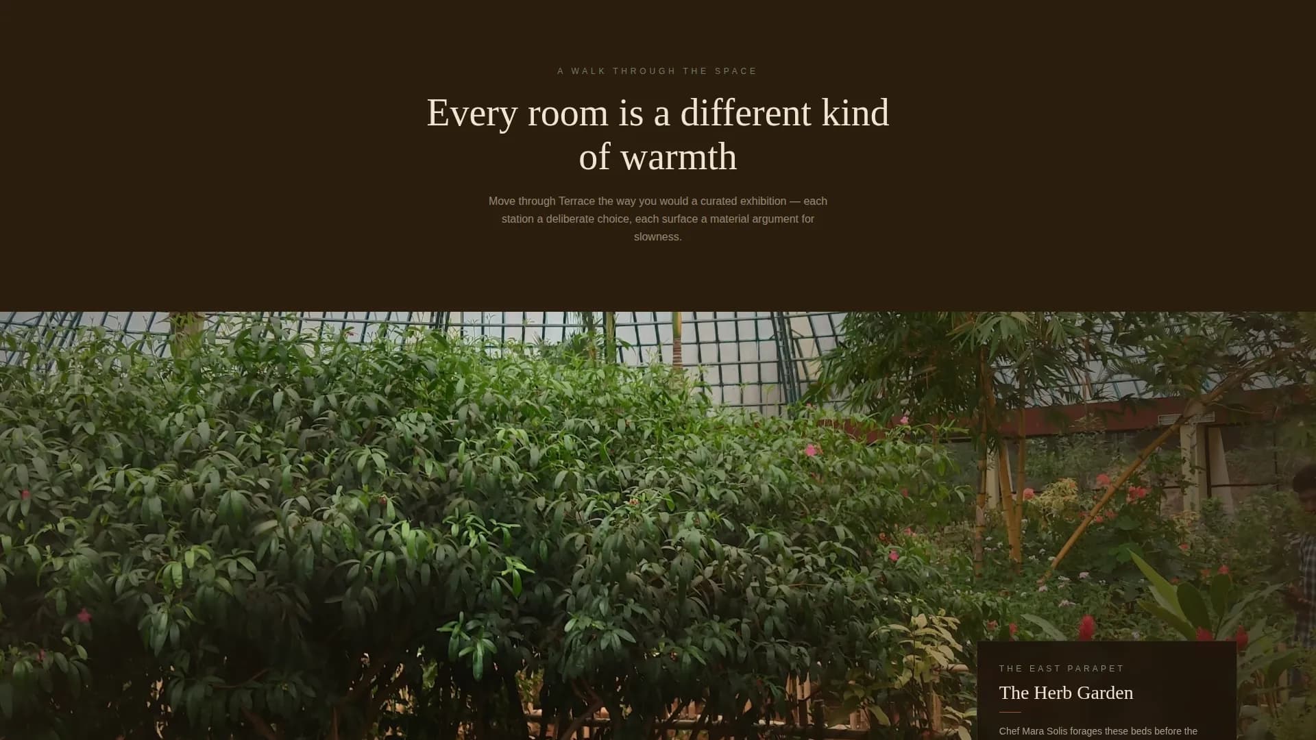 Terrace - Agrarian Rooftop Restaurant Landing Page Template