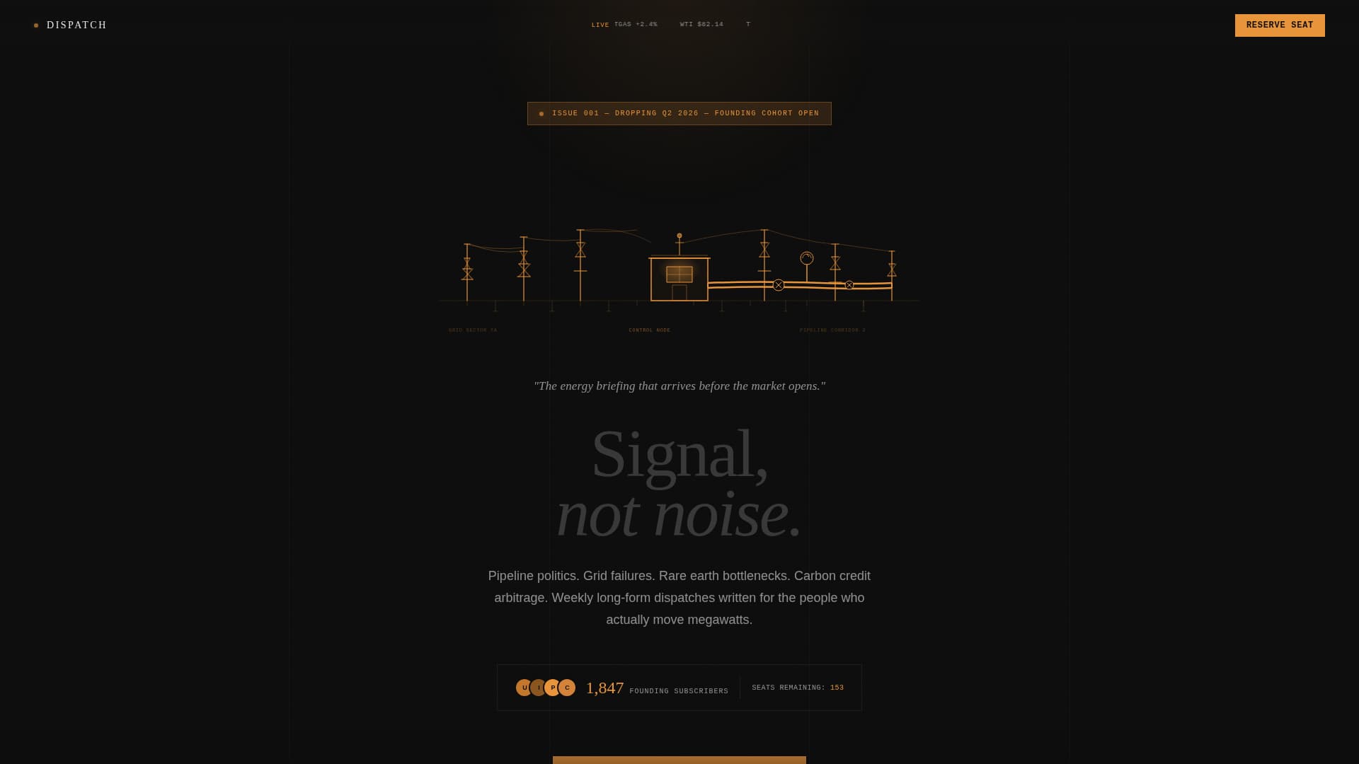 Dispatch — Expert Utilities Management Landing Page Template