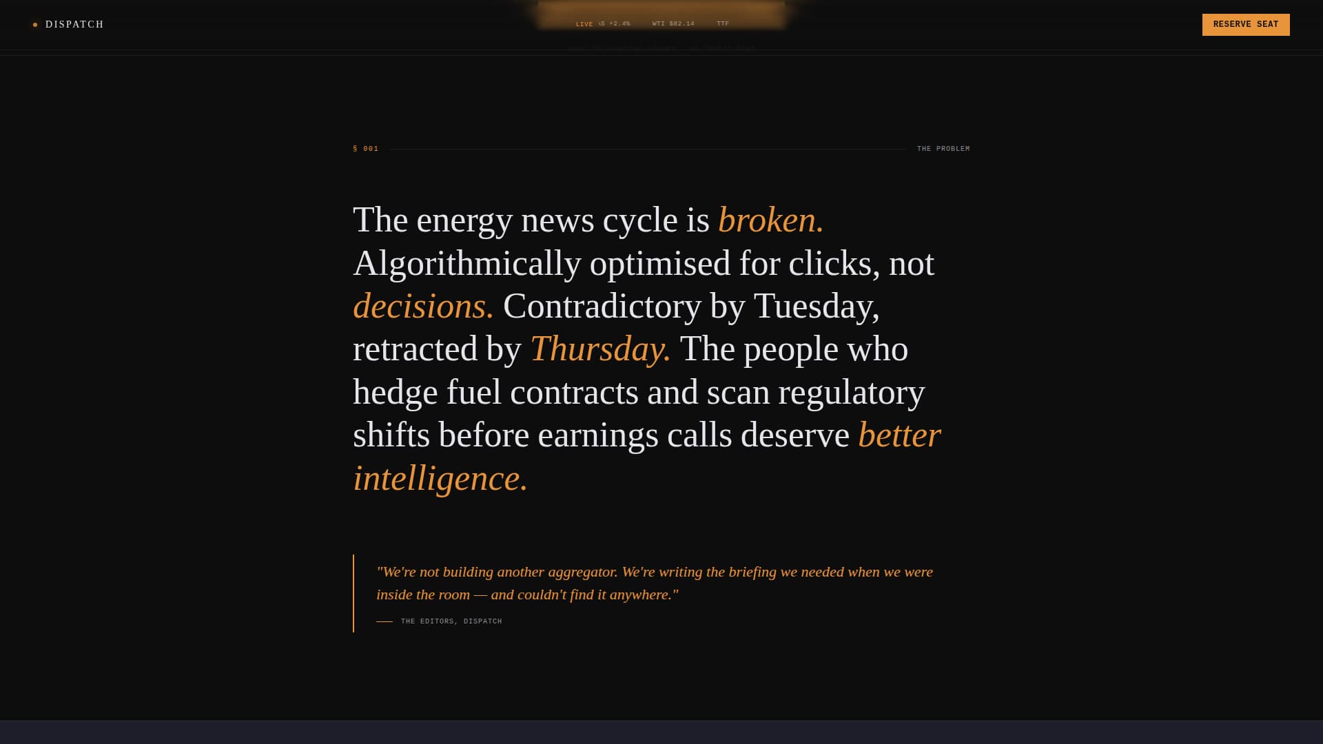 Dispatch — Expert Utilities Management Landing Page Template
