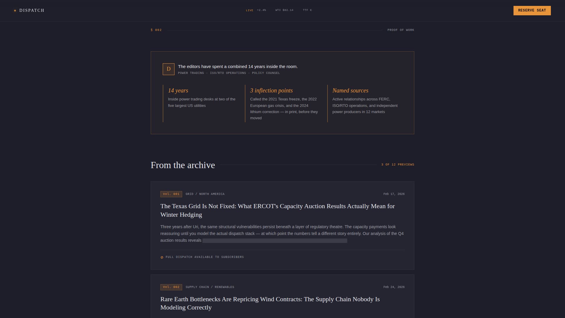 Dispatch — Expert Utilities Management Landing Page Template