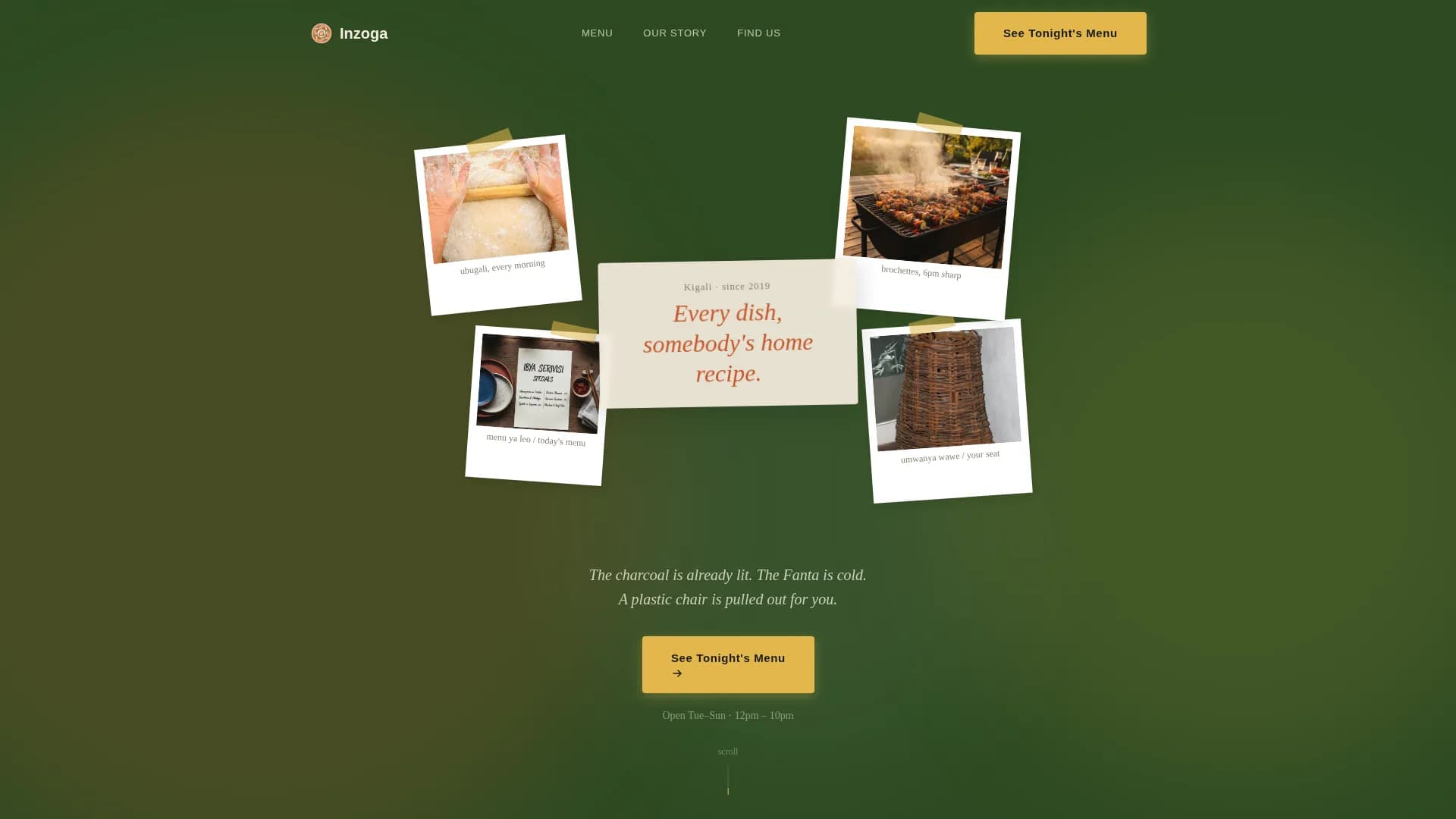 Artisan — Bold Rwandan Kitchen Landing Page Template