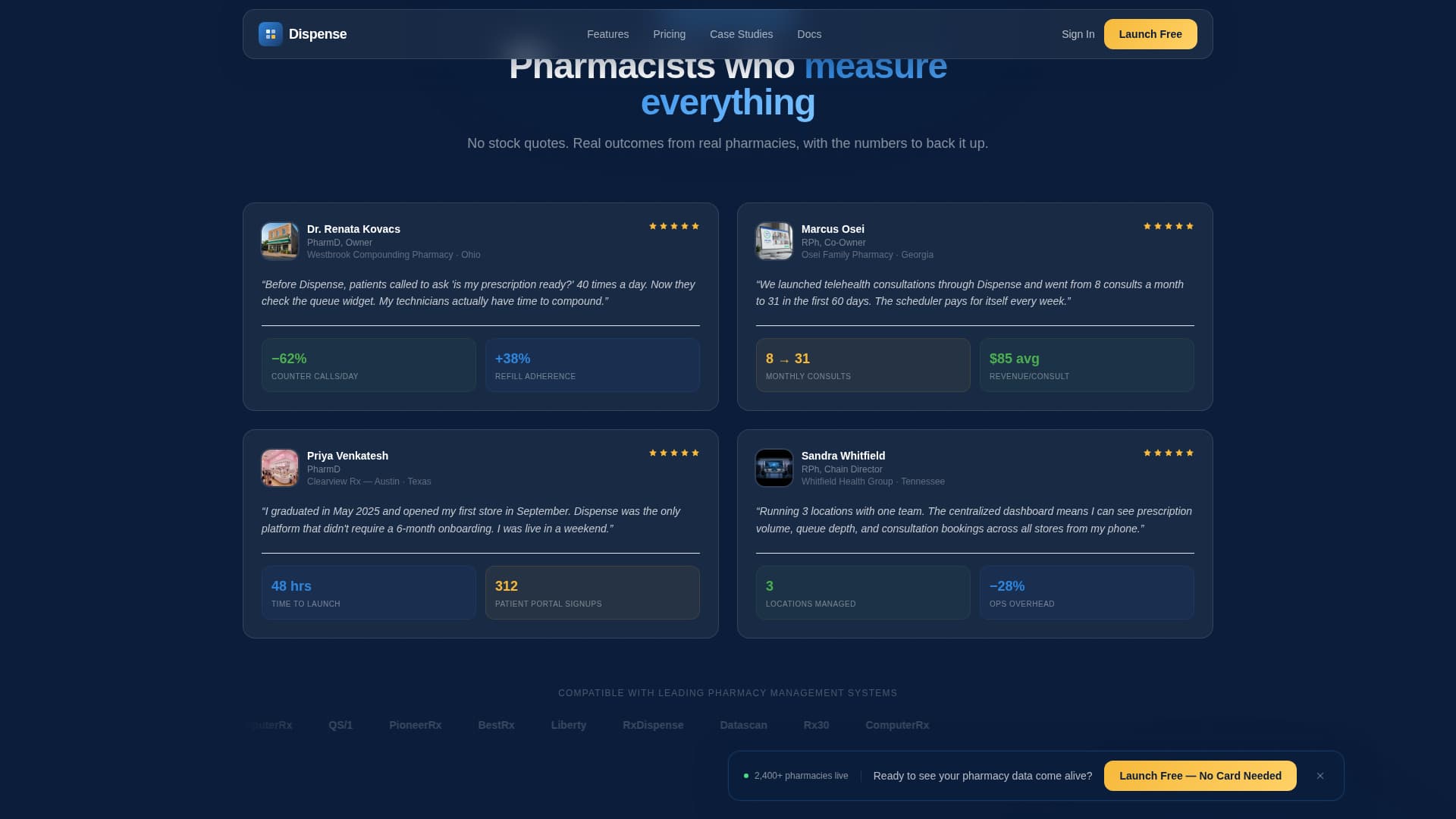 Pharmacy Digital Presence Professional Website Template