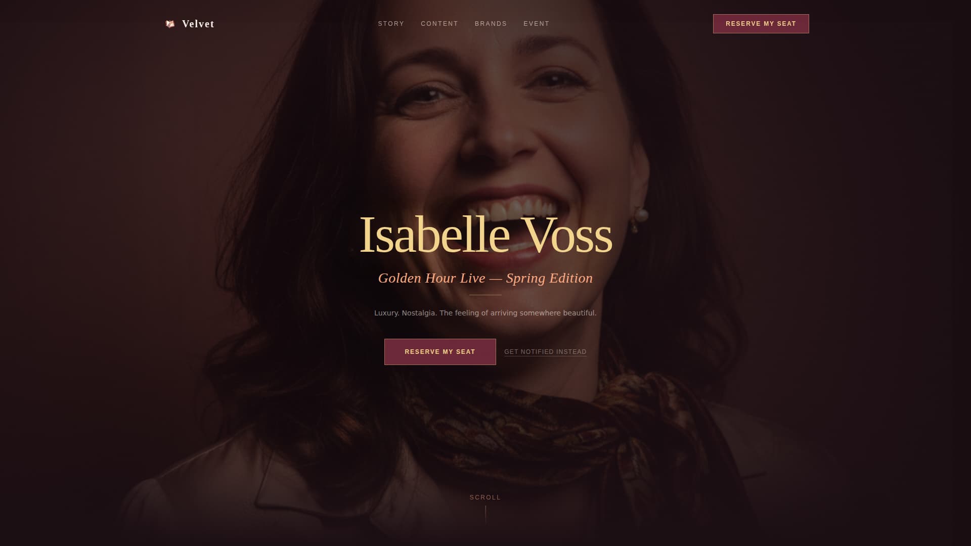 Luxe — Aspirational Wellness Lifestyle Landing Page Template