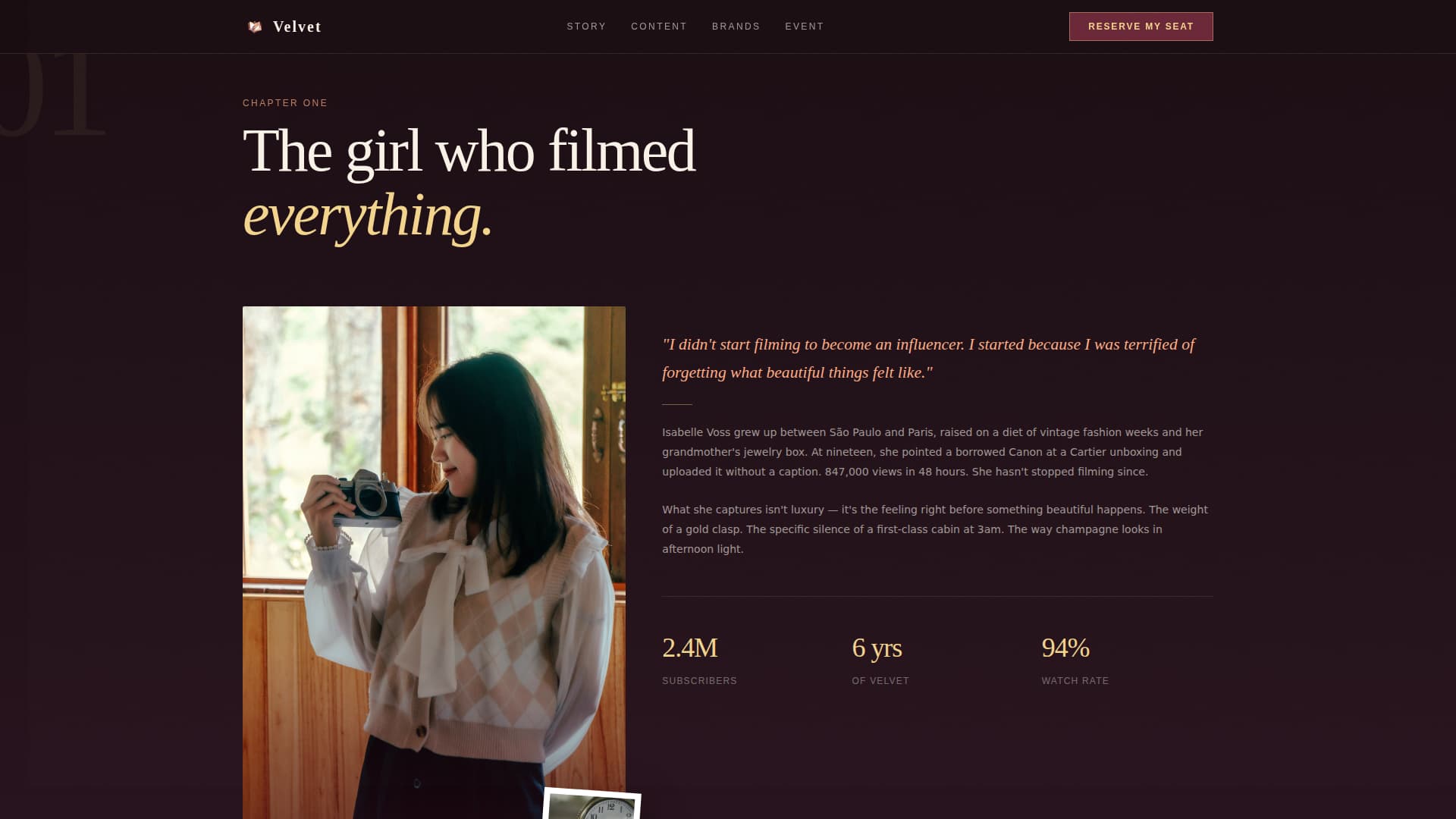 Luxe — Aspirational Wellness Lifestyle Landing Page Template