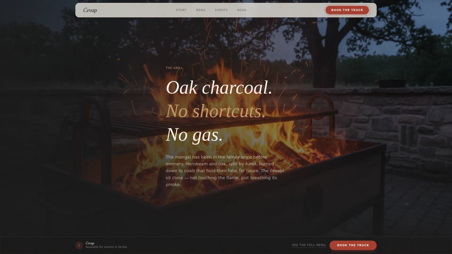 Balkan — Premium Serbian Catering Landing Page Template